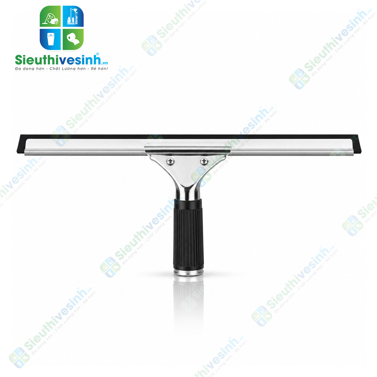 Cây gạt kính inox 35cm, dụng cụ gạt nước cửa kính, vách kính và kính nhà tắm.