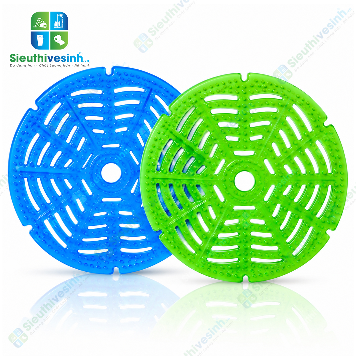 Miếng lót khử mùi bồn tiểu nam – thiết kế dạng lưới, đặt trực tiếp trong bồn tiểu, hỗ trợ kiểm soát mùi và hạn chế cặn bẩn.