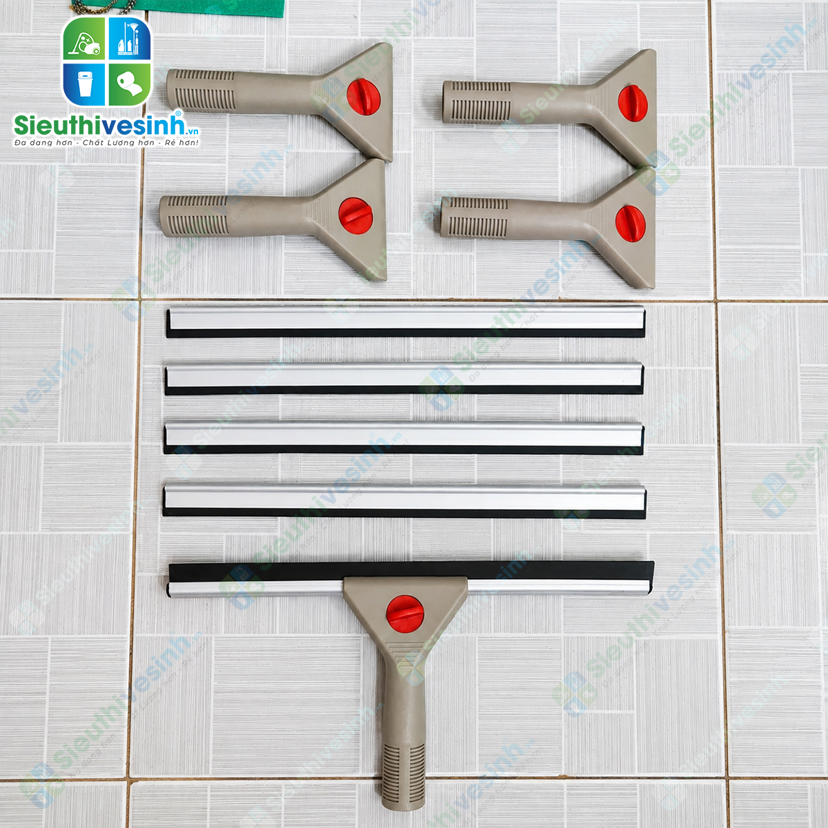 Cây gạt kính 35cm màu xám, dụng cụ gạt nước trên cửa kính, vách kính và kính nhà tắm.