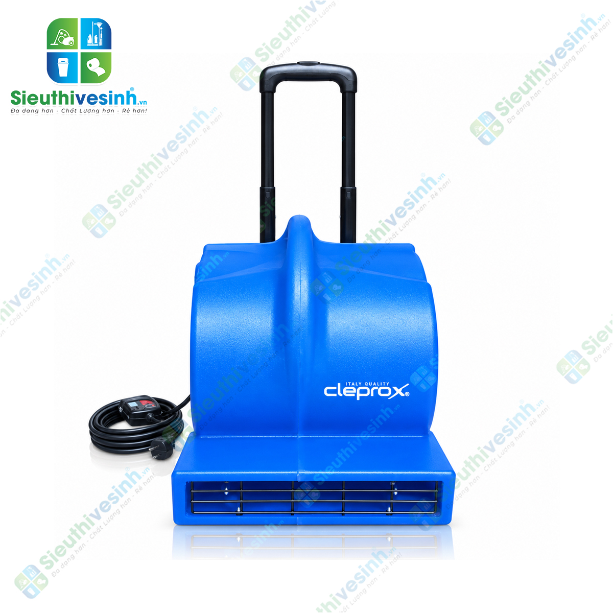 Quạt thổi thảm CleproX CX-1000 công suất 1000W, 3 cấp độ gió, hỗ trợ sấy khô thảm và sàn sau vệ sinh.