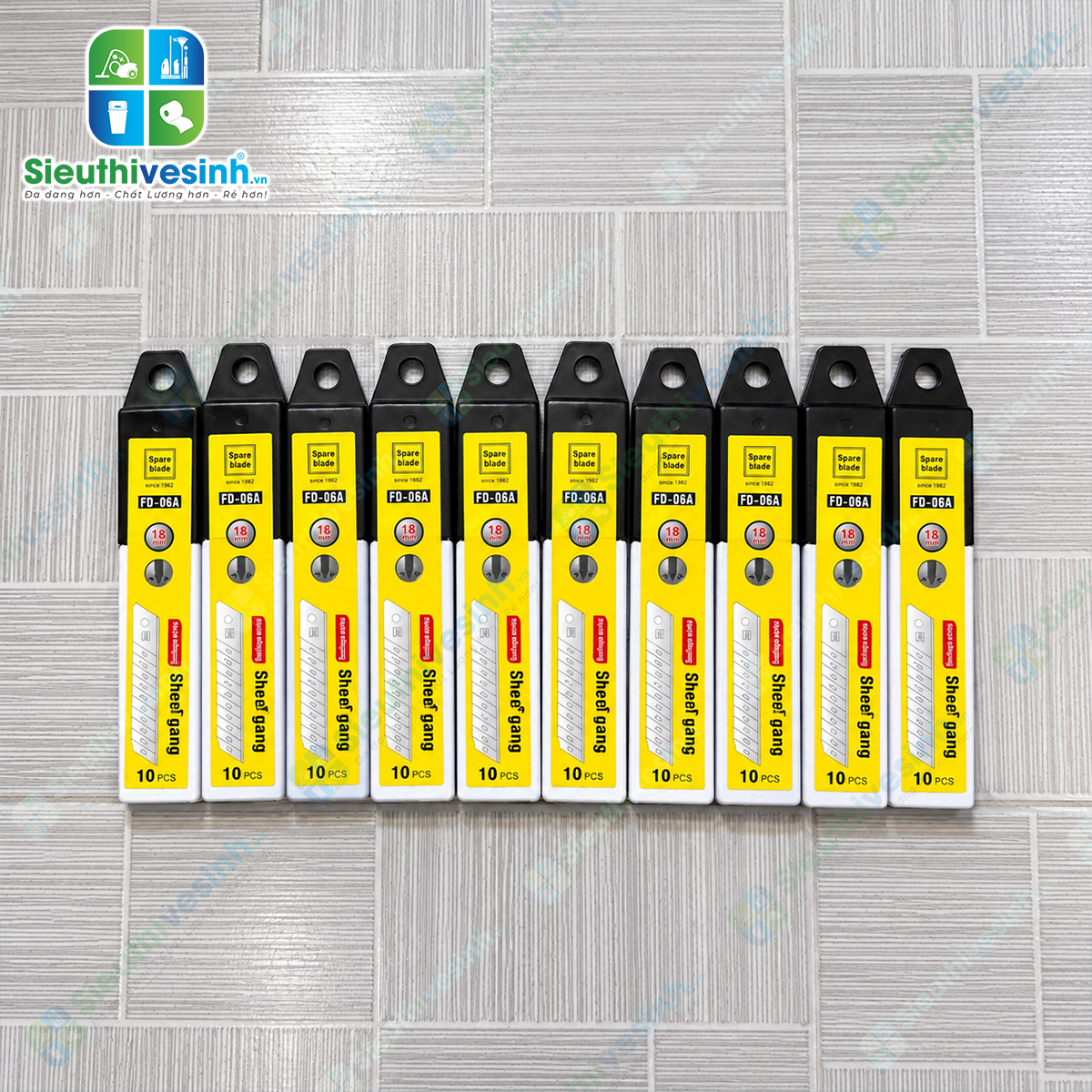 Lưỡi dao thay thế cây sủi, dao rọc giấy – quy cách 1 tuýp, dùng hỗ trợ cạo keo, decal và chất bám trên bề mặt.