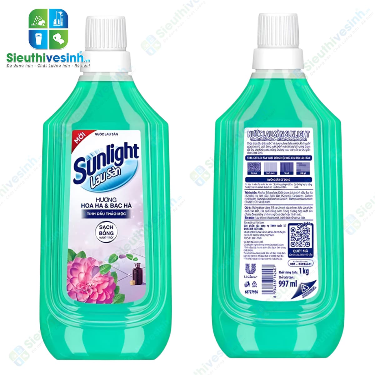 Nước lau sàn Sunlight hương Hoa Hạ