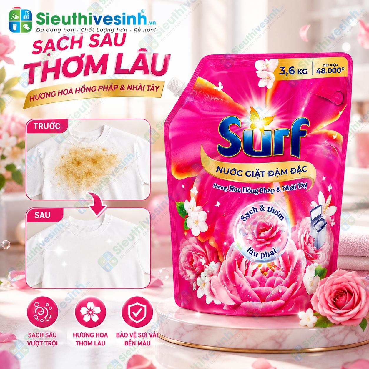 Surf Hương Cỏ Hoa Diệu Kỳ can 3.6kg