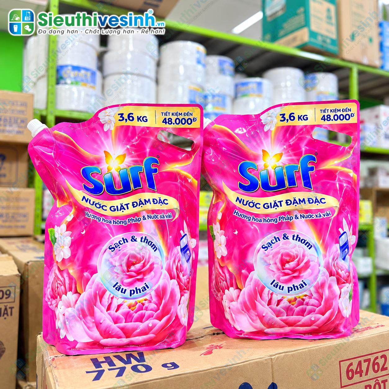 Nước giặt Surf Hương Cỏ Hoa Diệu Kỳ 3.6kg