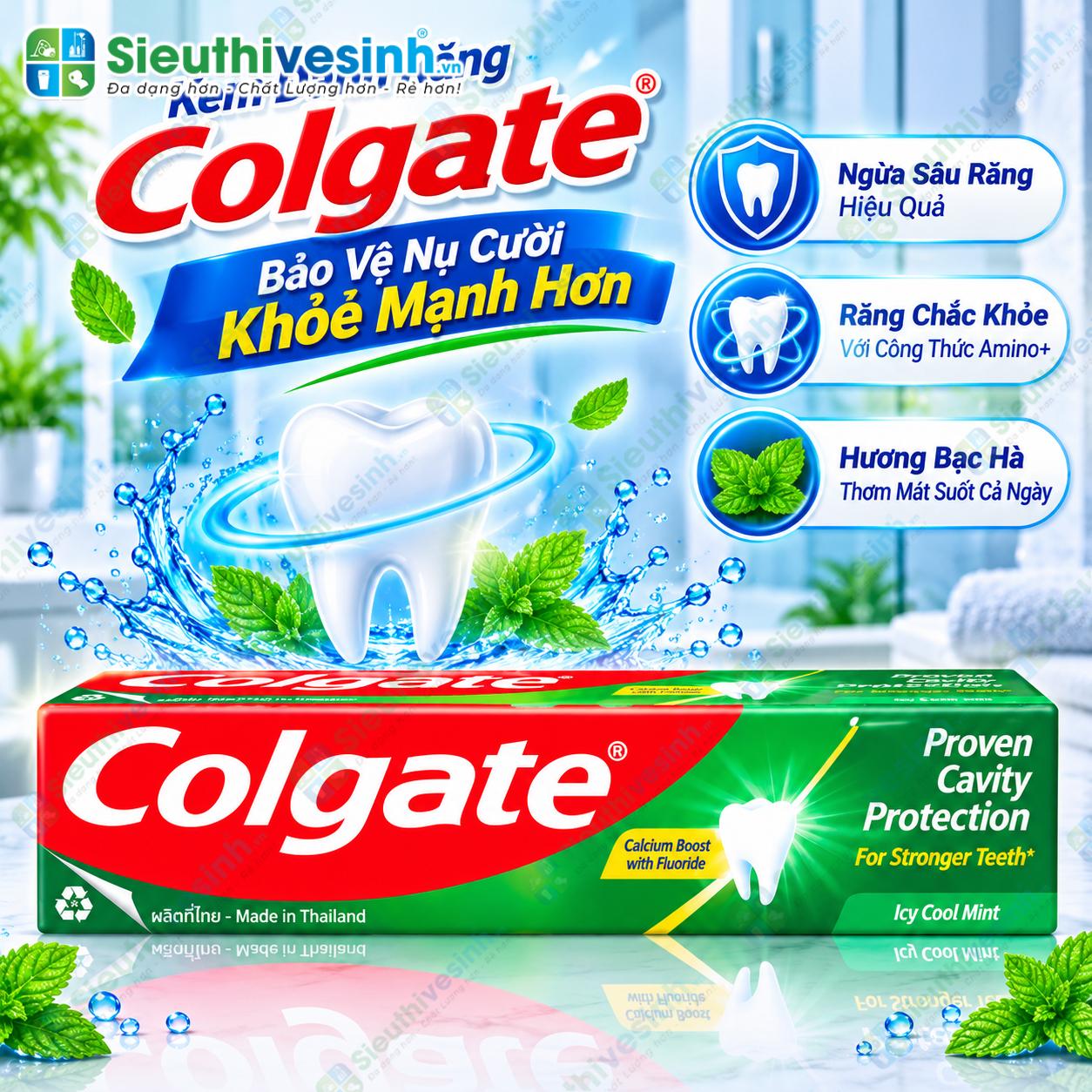 Tuýp kem đánh răng Colgate