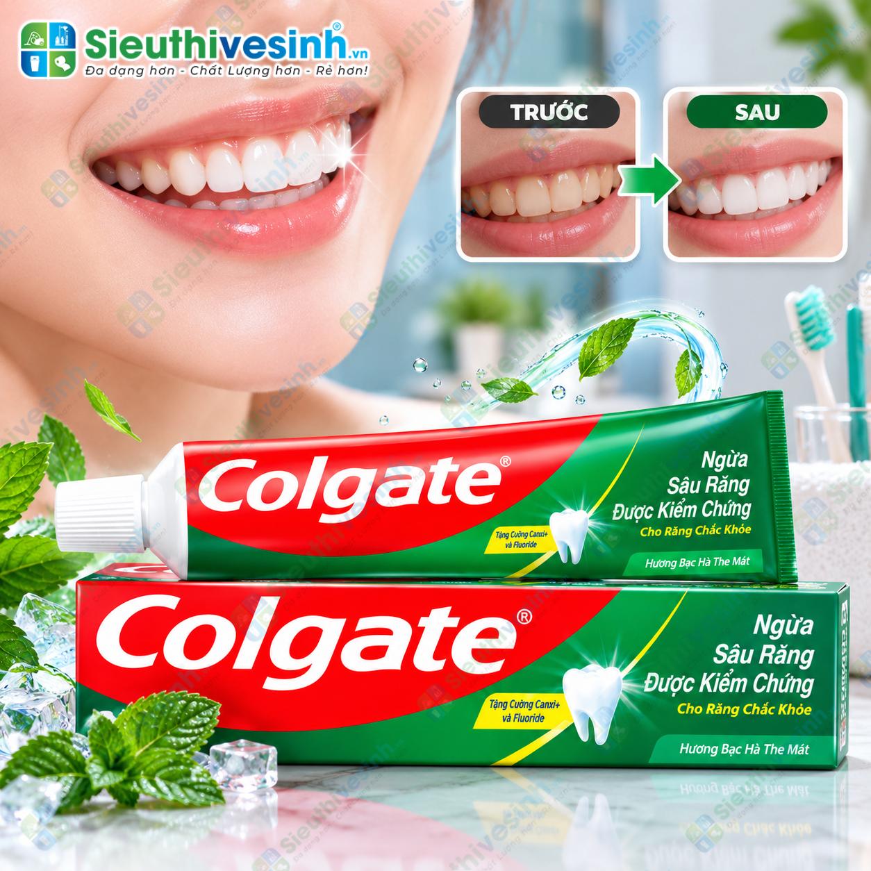 Kem đánh răng Colgate chăm sóc răng miệng hằng ngày