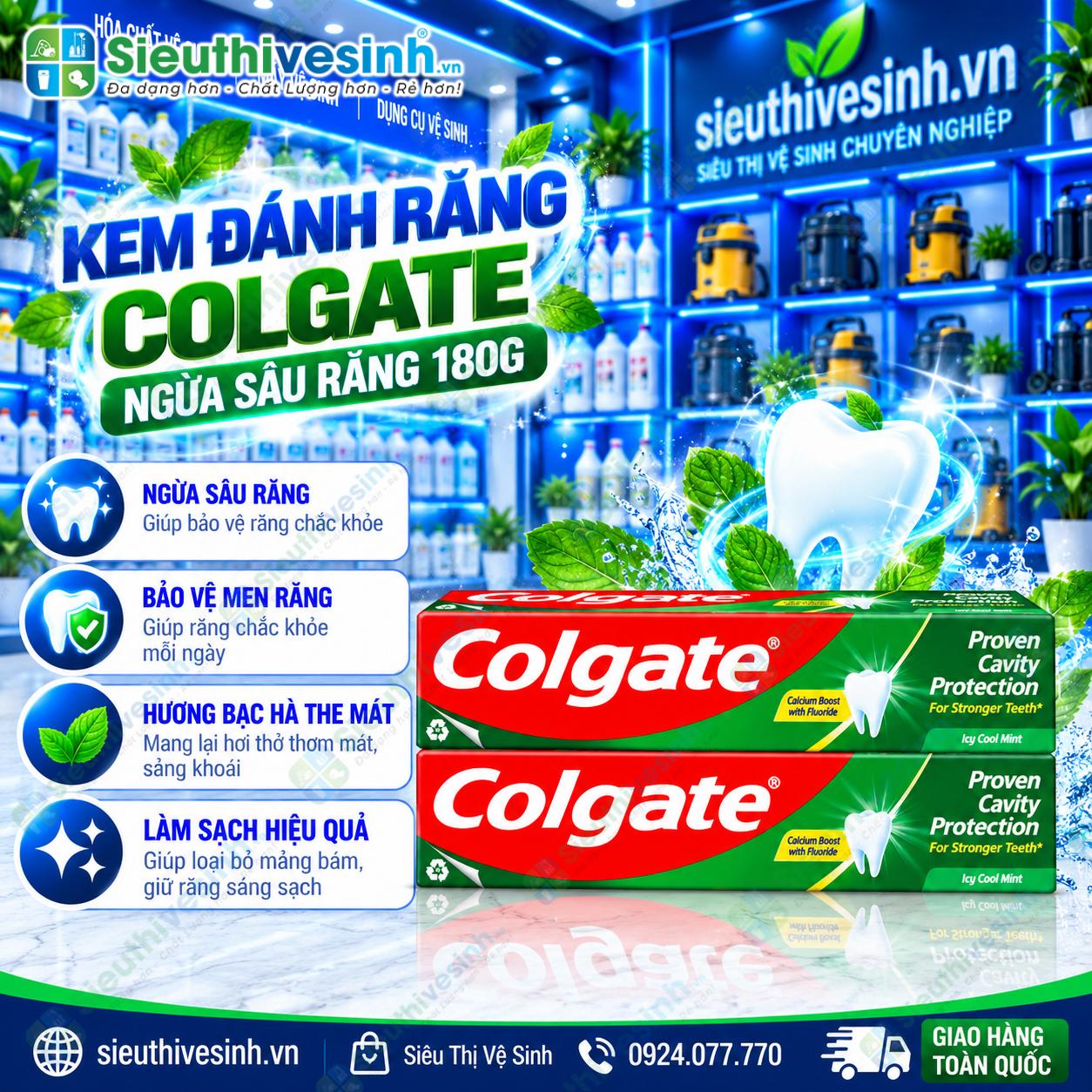 Kem đánh răng Colgate chăm sóc răng miệng hằng ngày