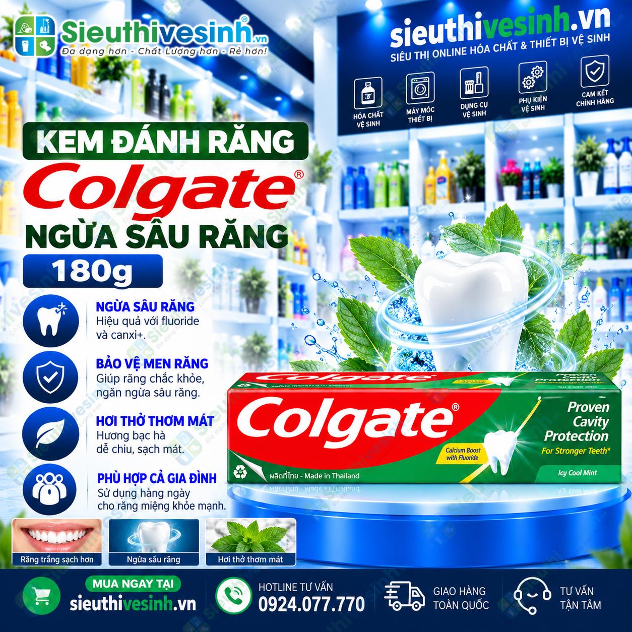 Kem Đánh Răng Colgate 180g chính hãng