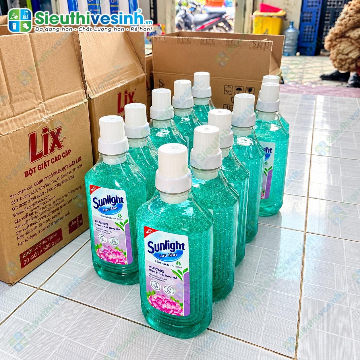 Nước lau sàn Sunlight hương Hoa Hạ