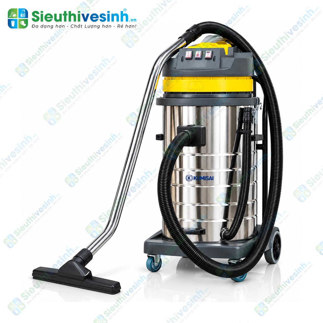 Máy hút bụi Kumisai KMS80A thùng inox 80 lít