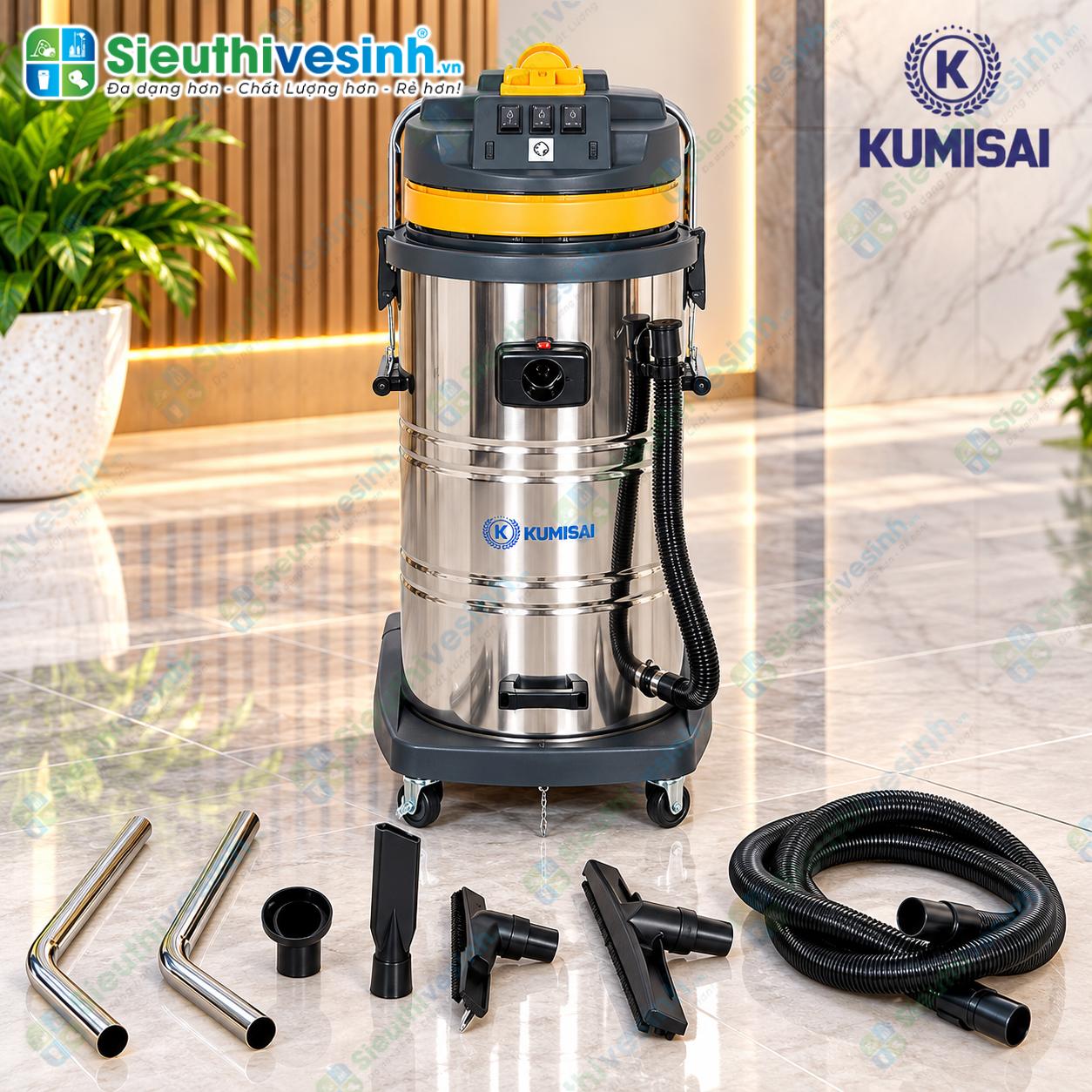 Máy hút bụi Kumisai KMS80A hút bụi khô và hút nước