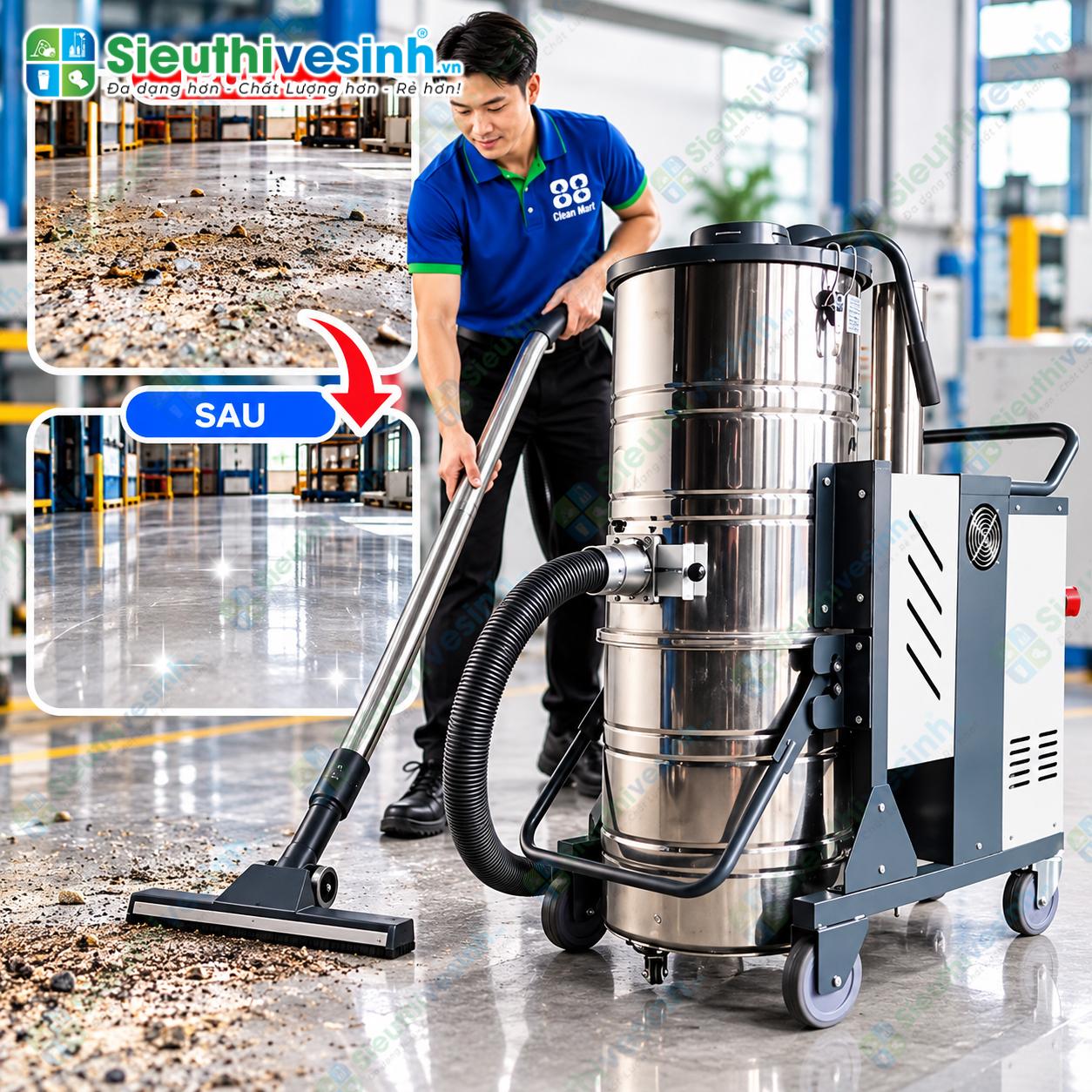 Máy hút bụi công nghiệp Kumisai KMS100 công suất 7500W