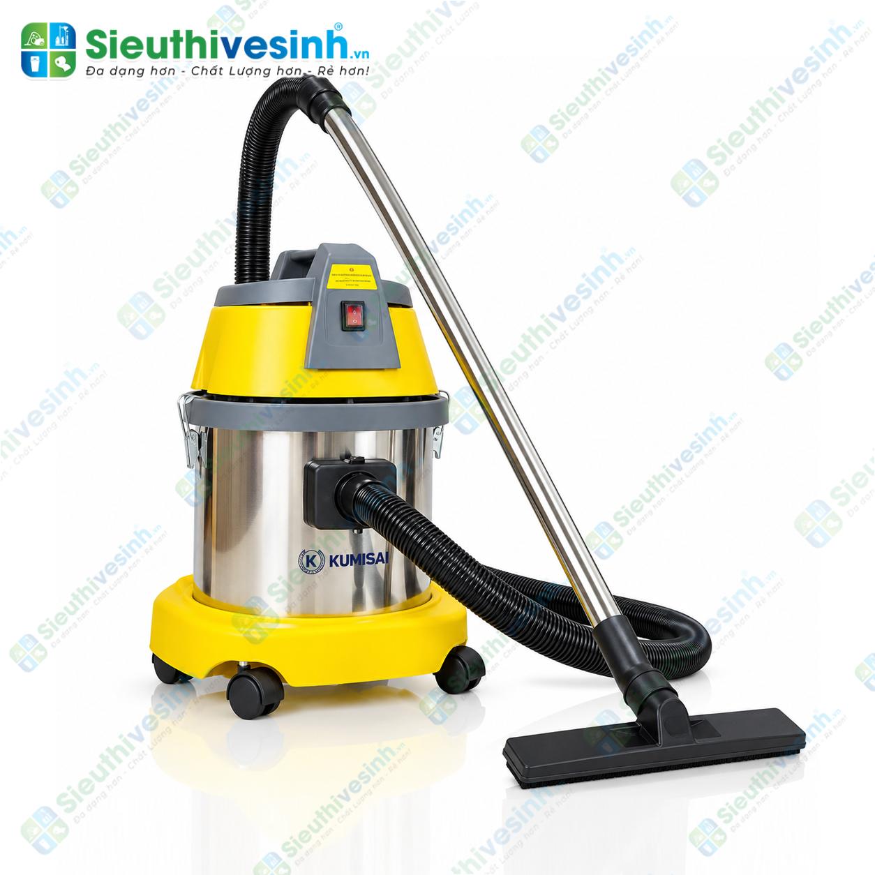 Máy hút bụi Kumisai KMS15 thùng inox 15 lít